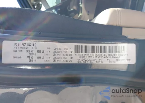 2016 Dodge Durango Sxt from USA, damaged, VIN 1C4RDJAGXGC433041